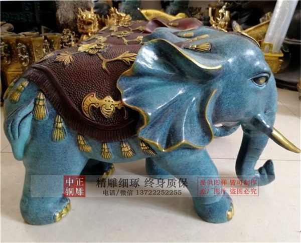 鑄銅彩繪大象.jpg 鑄銅彩繪大象.jpg