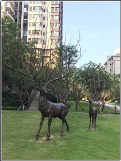 小區雕塑銅鹿 小區雕塑銅鹿
