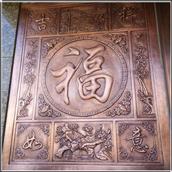 吉祥如意銅浮雕壁畫 吉祥如意銅浮雕壁畫