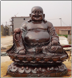 彌勒佛銅雕塑 彌勒佛銅雕塑