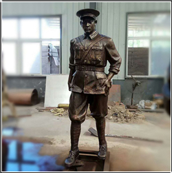 抗戰(zhàn)將軍人物銅雕塑 抗戰(zhàn)將軍人物銅雕塑