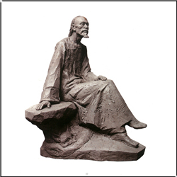鑄銅關公 ? 古代作家蒲松齡人物雕塑