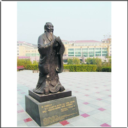 鑄銅關(guān)公 校園廣場(chǎng)孔子像雕塑