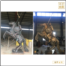 鑄銅關公 將軍騎馬雕塑鑄造