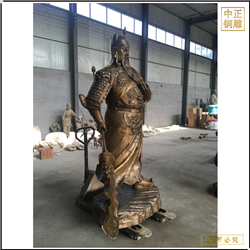 鑄銅關公 大型鑄銅關公擺件
