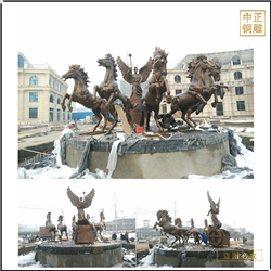 酒店小區(qū)廣場銅馬雕塑擺件 酒店小區(qū)廣場銅馬雕塑擺件