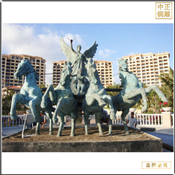 小區(qū)景觀銅馬雕塑 小區(qū)景觀銅馬雕塑