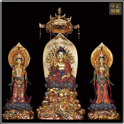 鑄銅關(guān)公 1.8米西方三圣銅像