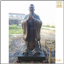 鑄銅關(guān)公 大型銅雕孔子像雕塑定制