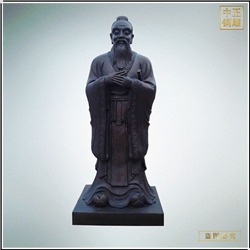 鑄銅關(guān)公 大型銅雕孔子像廠家