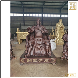 鑄銅關(guān)公 大型鑄銅關(guān)公定制