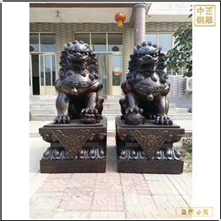 鑄銅關(guān)公 傳統(tǒng)鑄銅獅子雕像
