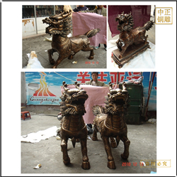 鑄銅關(guān)公 定做銅麒麟