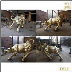 華爾街銅牛雕塑鑄造 華爾街銅牛雕塑鑄造