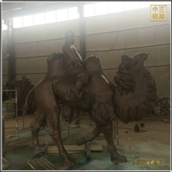大型景區駱駝銅雕塑