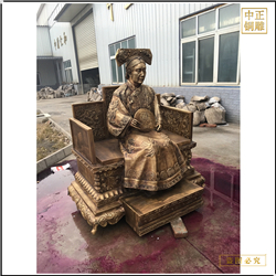 鑄銅關(guān)公 黃銅色慈禧太后鑄造廠家