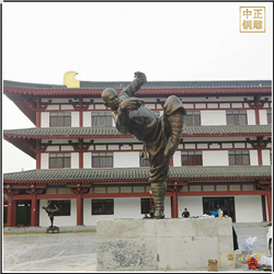 鑄銅關(guān)公 景區(qū)練拳人物雕塑