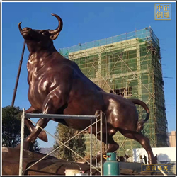 鑄銅關(guān)公 室外大型銅牛雕塑