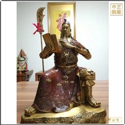 鑄銅關公 立式關公雕塑鑄造