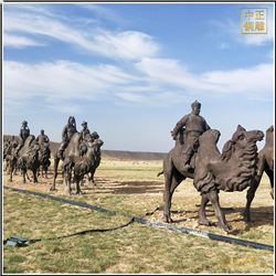鑄銅關(guān)公 沙漠駱駝雕塑鑄造