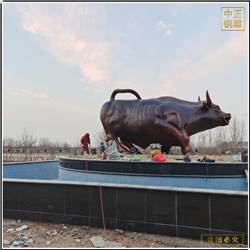 鑄銅關(guān)公 大型銅牛展示圖