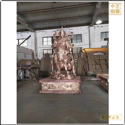 鑄銅關(guān)公 寺廟護(hù)法韋陀菩薩批發(fā)