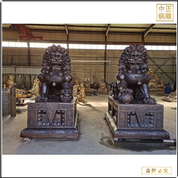 鑄銅關(guān)公 銅獅子加工制作