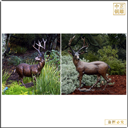 鑄銅關公 廣場公園銅鹿雕塑擺件