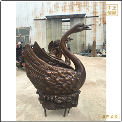 鑄銅關公 廣場擺放銅天鵝制作