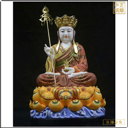 鑄銅關公 純銅坐像地藏王高一米