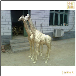 鑄銅關(guān)公 貼金室外銅鹿價(jià)格