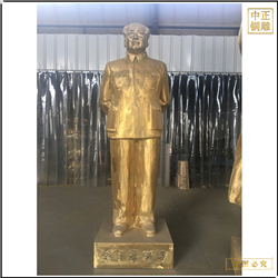 鑄銅關(guān)公 貼金名人人物銅雕塑