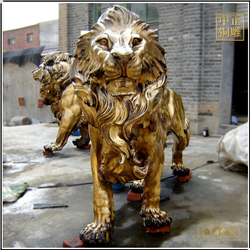 黃銅獅子雕塑 黃銅獅子雕塑