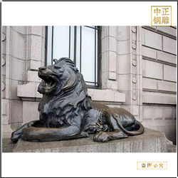 鑄銅關公 西洋銅雕獅子