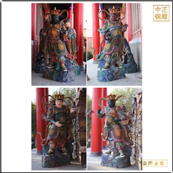 鑄銅關公 5米純銅四大天王雕塑