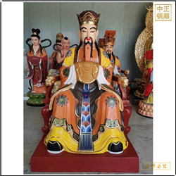 鑄銅關公 彩繪道教人物雕塑鑄造廠