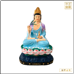 鑄銅關(guān)公 高70cm純銅貼金觀音像