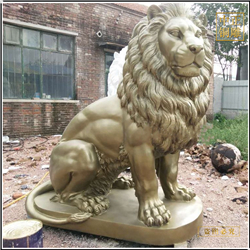 鑄銅關(guān)公 大理銅獅子雕塑