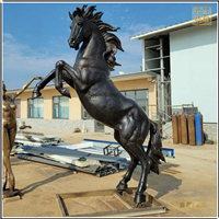 鑄銅關公 大型室外銅馬