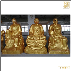 鑄銅關公 塑造十八羅漢佛像廠家