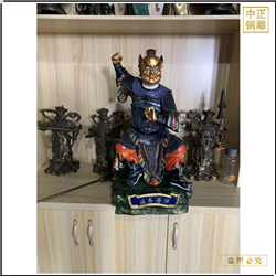 鑄銅關公 小型監齋菩薩銅佛像