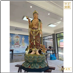 鑄銅關公 1米站像銅佛像