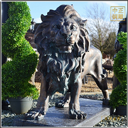 鑄銅關公 歐式銅獅子雕塑