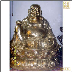 鑄銅關(guān)公 寺廟彌勒佛銅像