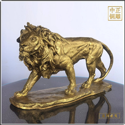 小型銅獅子雕塑擺件 小型銅獅子雕塑擺件