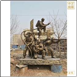 鑄銅關公 消防人物銅雕塑鑄造
