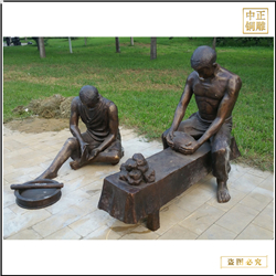 鑄銅關公 園林景觀人物雕塑