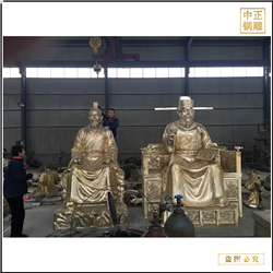 鑄銅關公 廣場古代人物雕塑
