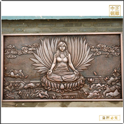 鑄銅關(guān)公 寺廟大型銅浮雕壁畫(huà)