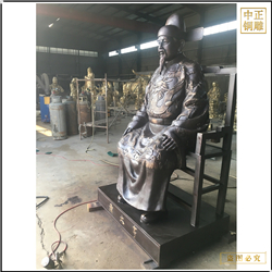 鑄銅關公 室內大型蕭大亨銅像